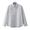 Camisa Masculina de Outono com Bolsos Duplos, Três Provas e Aquecimento, Design Japonês de Roupa de Trabalho, Camisa Solta de Manga Longa, Camisa de Cor Sólida