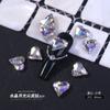Cristal Moonlight Nail Art Diamante Especial Forma Pontiaguda Diamante Love Rock Açúcar Borboleta Mágica Branco Nail Art Joias Atacado
