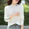Transfronterizo Otoño/Invierno 2026 Nuevo Suéter Corto de Punto Fino para Mujer con Cuello Alto y Pedrería Ajustado Pulóver
