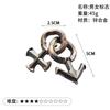 Rompecabezas Mágico aguja de oro herradura cerradura cuadrada desbloquear cerradura Luban quema cerebro cerradura Kong Ming cadena triangular alto CI tomar cosas