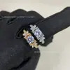 Anillo Redondo de Diamante Mariposa Gejia Anillo de Mariposa de Diamante Simulado Romántico de Verano Anillo de Lujo Ligero de Nicho para Mujer