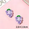 Accesorios de Resina DIY de Dibujos Animados de Frutas y Animales Pegamento de Crema Peineta Funda de Teléfono Hebilla de Zapato Llavero