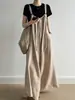 Overol casual estilo japonés Nobayama Tongshu para mujer, mono casual de verano holgado hasta el suelo 98005