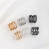 Oro de 14K diamante hilo irregular cuentas de agujero grande DIY pulsera de cristal hecha a mano joyería collar anillo de correr con cuentas