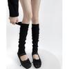 Calcetines de Punto Cálidos para Otoño e Invierno Calcetines Apilables para Yoga Ballet Calcetines JK Calcetines para Pantorrilla Lana Aspecto Adelgazante Calcetines para Piernas para Mujer