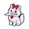Colección de Broches de Animales de Dibujos Animados Divertidos Transfronteriza Estilo Artístico de Calavera de Gato Lindo Pin para Ropa Bolsos Venta al por Mayor
