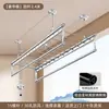 Tendedero de ropa de manivela para balcón, poste elevable para secar ropa, doble poste fijo, tendedero automático para uso doméstico, manual, montado en la parte superior, ropa de enfriamiento