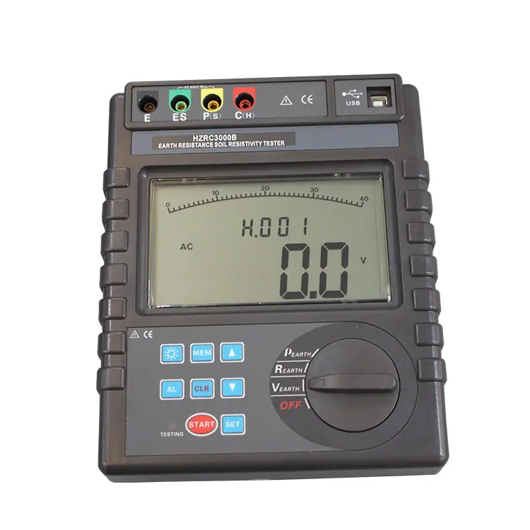HZRC3000B 接地电阻土壤电阻率测试仪 4