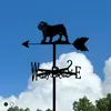 Explosiones Transfronterizas de Amazon Artesanías de Metal Pintura en Aerosol Decoración de Techos Veletas Adornos Arte de Hierro para Exteriores de Patio
