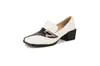 Zapatos de Moda para Mujer Origin Women's Manga de PU Zapatos Europeos y Americanos Suministro de Punta de Zapato para Mujer Tacón Alto Tacón Medio Blanco