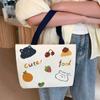 Bolso de Lona de Moda para Mujer 2026 Nuevo Modelo Bolso Tote Bolsa para Lonchera Minibolsa de Mano Bolsa para Almuerzo de Estudiante y Viajero al por Mayor