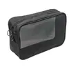 Bolsa Portátil de Almacenamiento Cosmético para Viaje Bolsa de Artículos de Tocador Transparente de Gran Capacidad Bolsa Pequeña de Maquillaje Bolsa de Maquillaje de Malla de Nylon
