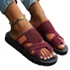 Cross2026 Verano Nuevo Tallas Grandes Mujer Sandalias Planas Abiertas Estilo Europeo y Americano Cómodas Transpirables Chanclas de Playa