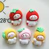 Muñeca de Fruta de Dibujos Animados Accesorios de Joyería de Resina DIY Gel de Crema Funda para Teléfono Móvil Horquilla Cuerda para el Cabello Colgante Decoración para Marco de Fotos