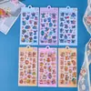 Pegatinas 3D Huecas en Relieve para Niños, Juguetes Decorativos Divertidos de Capibara, Pegatinas de Cristal Transparentes Impermeables para Manualidades