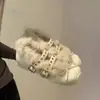 Zapatos Mary Jane Peludos para Mujer, Nuevo Estilo Invierno 2025, Zapatos de Cuero con Correa Única con Fleece Añadido para Calidez, Zapatos de Caña Corta con Suela Gruesa