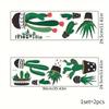 Shangyi SP-A025 Calcomanías de Pared de Cactus de Dibujos Animados Autoadhesivas Decoración de Pared de Fondo para Sala de Estar Dormitorio Venta al por Mayor Transfronteriza Calcomanías de Pared