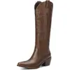 Botas de Cowboy Brancas para Mulheres Panturrilha Larga Botas de Cowgirl com Strass, Botas Western de Cano Alto para Mulheres Botas Country Zíper Lateral