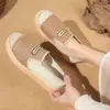 Zapatos de Pescador Transpirables para Mujer 2025 Verano Nuevos Versátiles Pastoriles Slip-On Suaves que Aumentan la Altura de Suela Gruesa Zapatos Casuales