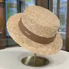 Sombrero de paja vintage de estilo francés para mujer, nuevo modelo de verano 2026, versátil y elegante, hecho de rafia, transpirable y protector solar