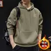 Sudadera con Capucha para Hombre Primavera y Otoño Marca de Moda Americana Chaqueta Pesada Retro Holgada Casual Top para Pareja Sudadera de Manga Larga
