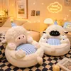 Cojín de asiento futón tatami caricatura oveja pequeña sofá dormitorio niños pequeños lectura sofá pequeño sentarse en el suelo persona perezosa tapete