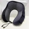 Almohada de Espuma Viscoelástica en Forma de U Ayuda a Dormir Viajes Largos Tren de Alta Velocidad Avión Almohada para el Cuello Reposacabezas para las Cuatro Estaciones Almohada para la Siesta