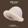 Invierno Nuevo Sombrero de Pescador de Felpa Gruesa para Mujer Estilo Coreano ins Viaje Cálido Personalizado a Prueba de Viento a Prueba de Frío Sombrero de Cubeta para Hombre