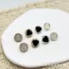 Botones triangulares interiores cosidos a mano, cárdigan de moda estilo Chanel, botones metálicos para camisas y trajes, accesorios de botones decorativos para manualidades