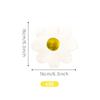 Girasol Blanco Manchado Estampado en Caliente Vajilla Desechable Plato de Papel con Forma Especial Servilleta de Papel Vaso de Papel Set de Decoración para Suministros de Fiesta