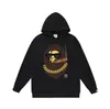 Moda Urbana Transfronteriza de Comercio Exterior Marca Unisex Otoño e Invierno Estampado de Letras Sudadera con Capucha Holgada Pulóver Sudadera Ape Casual Versátil