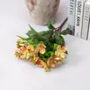 Arreglo floral artificial estilo Ins de lujo ligero de cuatro flores para dormitorio, recibidor, sala de exposición, decoración suave, arreglo floral