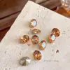 Acessórios de Nail Art Zircônia Pontiagudos Brilhantes Maillard, Estilo Outono e Inverno, Cristal Multifacetado, Strass Grandes em Formato de Ovo de Pombo Doce de Gelo