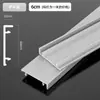 Con base de aleación de aluminio zócalo muy estrecho ultrafino a presión aluminio al por mayor minimalista metal cepillado línea de pie