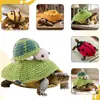 Nuevos Disfraces Tejidos de Tortuga, Rana, Escarabajo, Abeja y Otros de Amazon para Fiestas de Mascotas, Ropa Decorativa Divertida