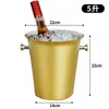 Balde de Gelo de Aço Inoxidável Alto Valor Bar Ktv Champagne Comercial Cerveja Vinho Tinto Casa Criativo Pequeno Balde de Cubos de Gelo Suprimentos