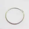 Europa e Estados Unidos cruzamento de fronteira nova venda quente pulseira de cobre com zircônia incrustada estilo frio 5mm pulseira de zircônia micro incrustada com diamantes completos joias femininas