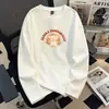 Camiseta de Manga Larga Bestseller de Almacén Rayo para Hombre Primavera Otoño Holgada Tendencia Calle Marca Adolescente Hombre Tallas Grandes Capa Base Transfronterizo