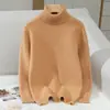 Suéter 100% Lana para Niños, Cuello Alto Engrosado, Suéter de Cuello Alto Color Sólido para Niñas, Suéter Pulóver para Niños, Estilo Nuevo