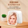 Espejo de Maquillaje LED con Luz Espejo de Escritorio de Sobremesa Plegable Portátil Dormitorio de Estudiantes Recámara Tocador Espejo de Maquillaje