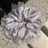 Nuevo scrunchie de tela dulce estilo coreano con borde de volantes, liga para el pelo elástica, cuerda para el pelo, accesorio para el pelo para mujer