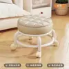 Taburete Bajo con Ruedas, Taburete Pequeño para el Hogar, Banco Móvil con Ruedas Silenciosas, Adecuado para Desempacar Paquetes, Cuidar Niños, Cambiarse los Zapatos, Silla Baja