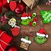 Decoración de madera de Navidad santo talla de madera de Navidad para fiesta navideña Año Nuevo País de las Maravillas Invernal fiesta familiar