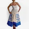 Moda Femenina Europea y Americana Transfronteriza 2026: Nueva Colección de Verano - Vestido de Verano Elegante, con Estilo y Estampado Único de Corte Ajustado