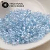 Cuentas de Semilla Preciosa Importadas de Chequia, 4 mm, Núcleo Teñido Perlado de Unicornio para Pulseras, Collares y Accesorios de Joyería Hechos a Mano