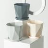 Pote de madeira Internet-popular Resina Criativa Planta Verde Carnudo Vaso de Flores de Plástico Engrossado Nórdico Simples Grande Diâmetro Tamanho Grande Comércio Exterior