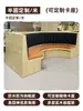 Sofás a Medida para Cabinas, Almacenamiento para Restaurantes, Salón de Té, Cafetería, Restaurante de Fideos, Restaurante Japonés, Muebles de Madera Maciza Montados en Pared para Restaurantes de Hot Pot