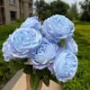 9 Rosas de AustinDecoração de Casamento, Arranjo Floral, Parede de Flores, Adereços de Fotografia, Decoração de Casa