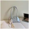Bolso Único con Textura Bolso Tipo Bowling 2026 Modelo Nuevo Simple Lunares Bolso de Hombro para Viajes Diarios Bolso de Hombro Versátil