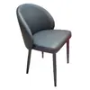 Silla de comedor de acero al carbono estilo minimalista italiano, mesa y sillas de comedor de hotel, silla de ocio con respaldo, fabricante de sillas de comedor con cojín suave para el hogar